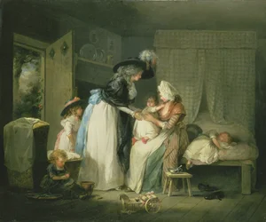 Visita al bambino allattato, c.1788